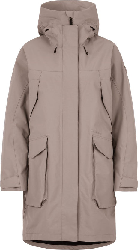 Didriksons Thelma Wns Parka 10 Damen-Outdoorjacke – Aschebraun