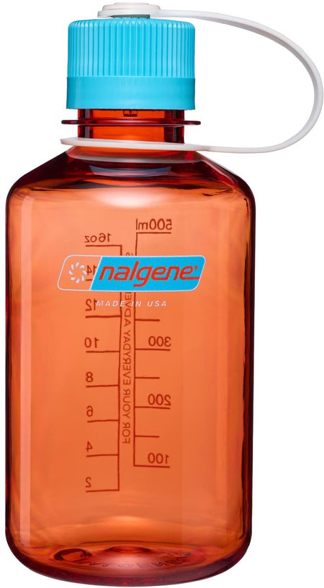 Nalgene – Enghalsflasche – Trinkflasche – Wasserflasche – 500 ml – Flame w Blue Atoll Sustain Neu!