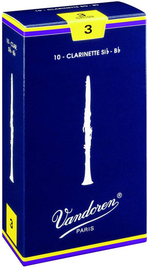 Vandoren klassische B-Klarinette 1,5 Box mit 10 Blättern – Blatt für B-Klarinette (französisch)