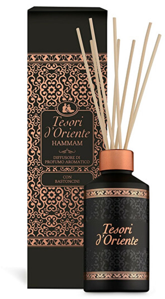 Tesori d'oriente hammam serie - geurstokjes - 200ml - luchtverfrisser - oriental aroma