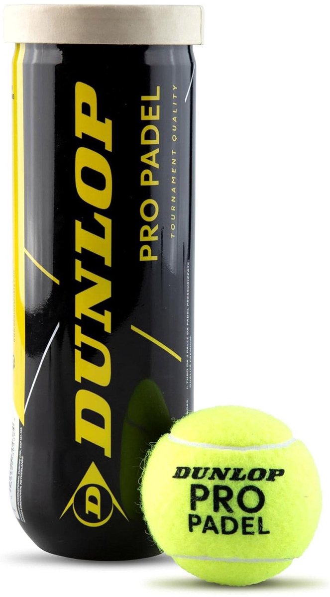 Dunlop – Pro Padel 3Pet – Unisex-Padelbälle – Gelb