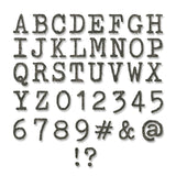 Sizzix • tim holtz thinlits die set alphanumeric tiny type upper