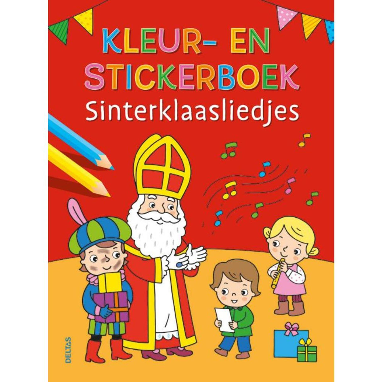 Deltas Mal- und Stickerbuch Sinterklaas-Lieder
