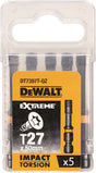 Dewalt dt7397t Extreme Impact Torsion-Schraubendreher-Bits T27 50 mm Ve=5