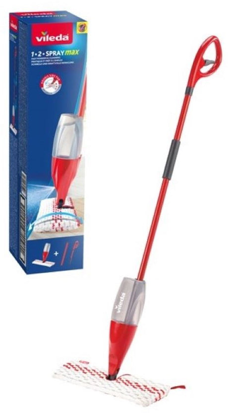 Vileda 1.2. Spray Max Spray Mop – Mikrofaser-Mopp mit Sprühsystem – für alle Bodenarten geeignet