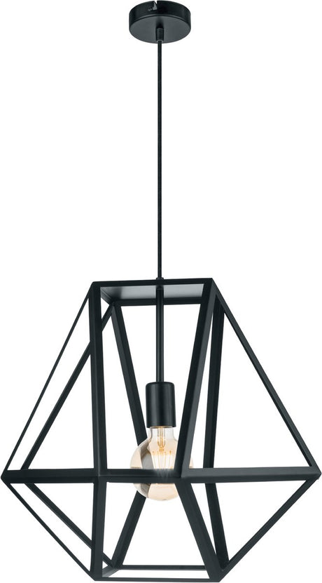Eglo vintage embleton hanglamp - 1 lichts - ø460mm. - zwart
