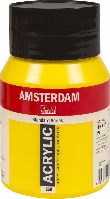 Amsterdam standard series acrylverf pot 500 ml azogeel licht 268