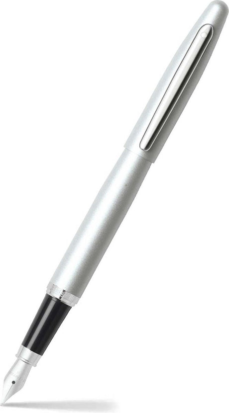Sheaffer Füllfederhalter – VFM – Schwarz und Silber mit Chrom – Feder M – Schreibfarbe Schwarz – SF-E0940053