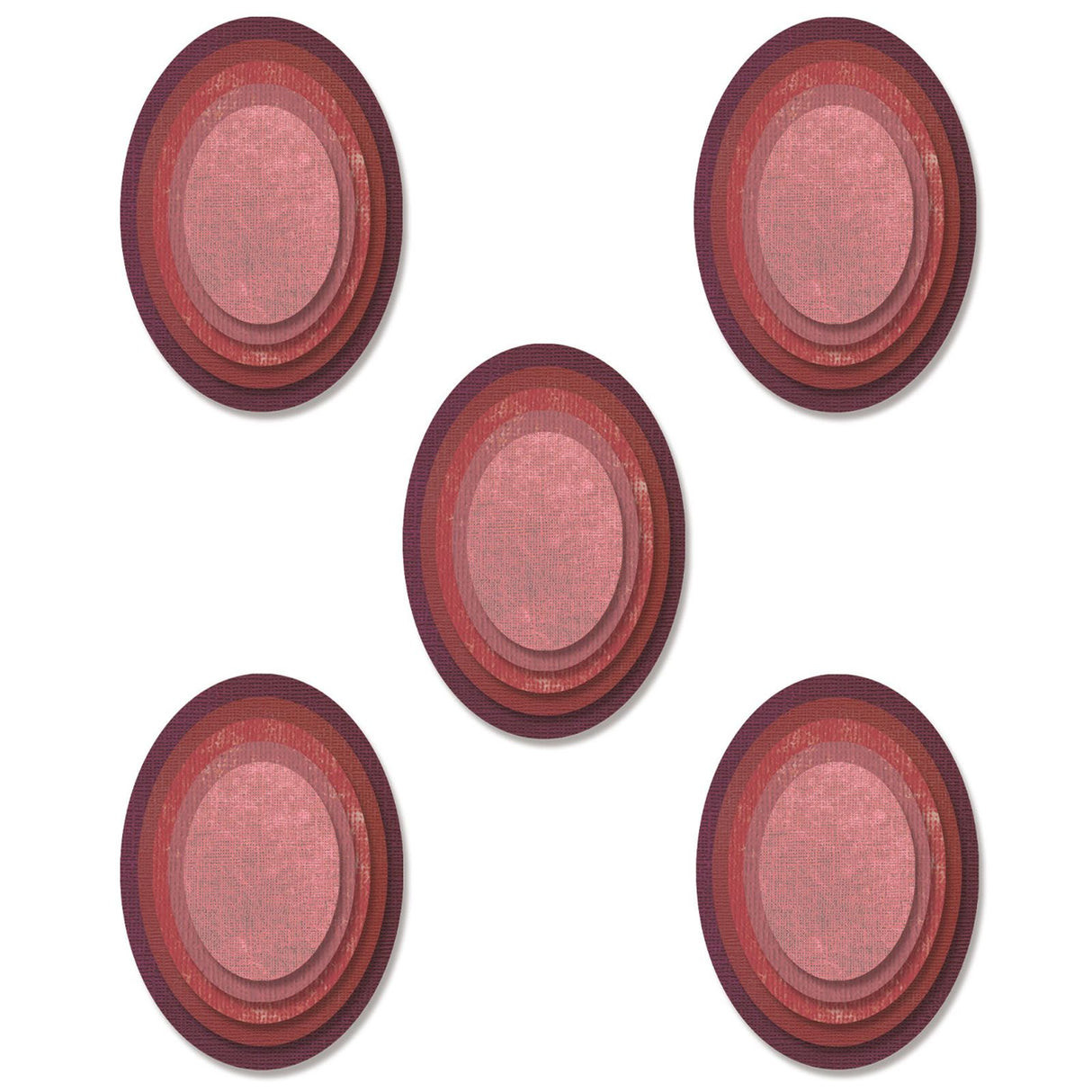 Sizzix • tim holtz framelits die set stacked tiles ovals 25pcs