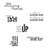 Sizzix • clear stamps set positive signs