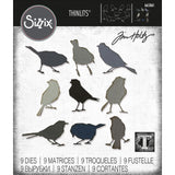 Sizzix • tim holtz thinlits die set silhouette birds 9pcs