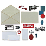 Sizzix • tim holtz thinlits die set postale 48pcs
