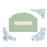 Sizzix • Framelits-Stanzformen-Set mit Stempeln, Vintage-Ecken