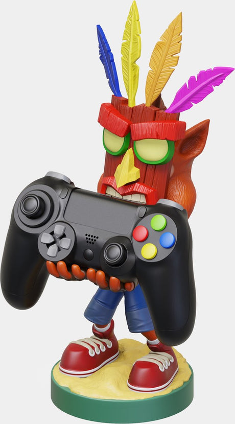 Cable guy - crash bandicoot aku phone+ controller holder