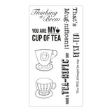 Sizzix • clear stamp set tea-rific
