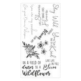 Sizzix • clear stamps set spring bloom sentiments 10stuks