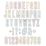 Sizzix • alphanumeric bulletin by tim holtz
