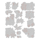 Sizzix • tim holtz thinlits die set brushstroke flowers mini 14pcs