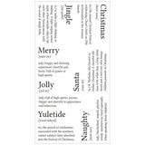 Sizzix • clear stamps festive dictionary definitions