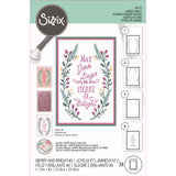 Sizzix • layered stencils a6 merry bright 4pcs