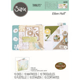 Sizzix • thinlits die set floral pocket paperclips 10pcs