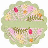 Sizzix • thinlits die set tulips blooms circle 6pcs