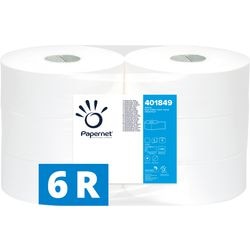 Papernet Toilettenpapier Spezial Maxi Jumbo 2-lagig 1180 Blatt, Packung mit 6 Rollen