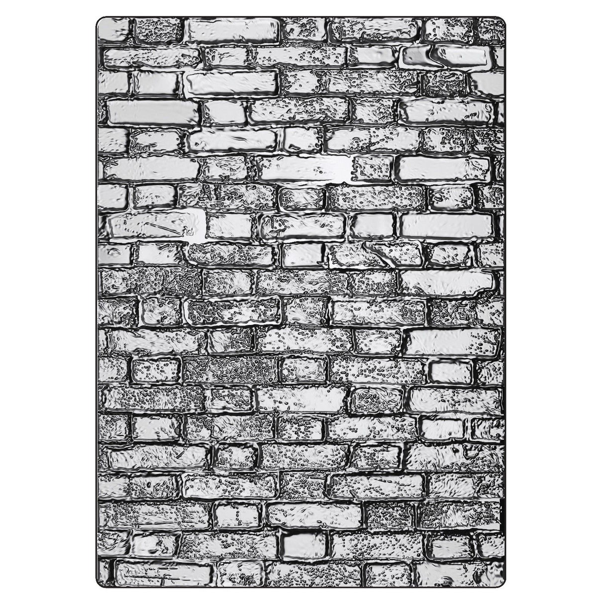 Sizzix • 3d texture fades embossing folder brickwork large a5 by tim holtz