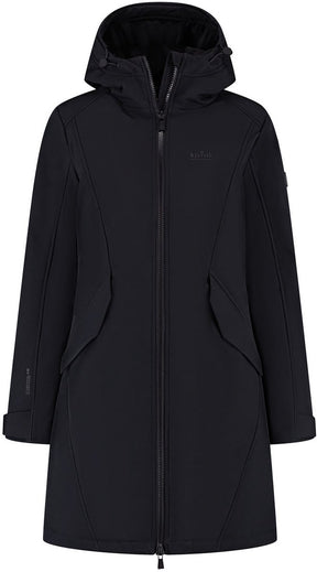 Kjelvik sibelle dames outdoorjas - zwart