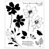 Sizzix • clear stamp set 11pcs wild blooms by willow wolfe