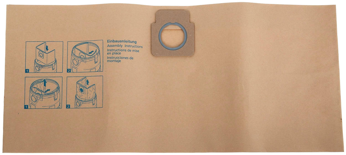 Nilfisk Blue Line Staubsaugerbeutel Filterbeutel 1-lagig 5Stk f.Turbo GT