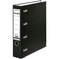 Doppelbinder Falken A4 70 mm Karton, PP (Polypropylen) schwarz 4-Ring 1 Stück