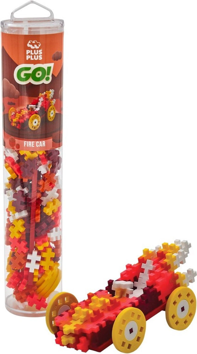 Plus-plus los! Rohrwagenfeuer 200-teiliger Baukasten – 4257 – Konstruktionsspielzeug – Konstruktionsspielzeug – Set mit Bausteinen – ab 5 Jahren