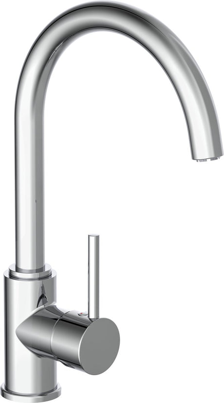 Schütte One -Button -Mixer mit hochrundem Ausgang Casalla Chrome -Anter