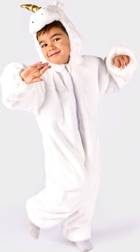 Den goda fen verkleedpak eenhoorn jumpsuit maat 104 voor kinderen. m