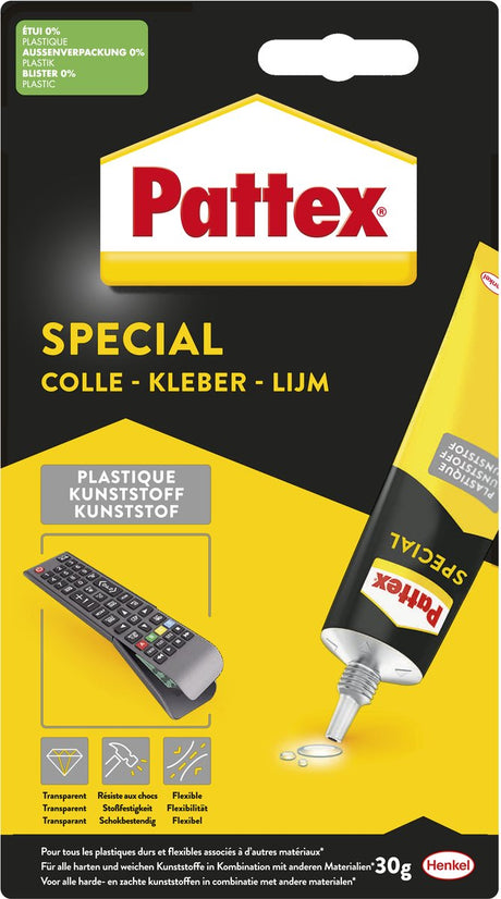 Pattex Spezialkunststoff 30g | vielseitig für verschiedene Materialien | professionelle Ergebnisse, makelloses Finish | Zuverlässiger Spezialklebstoff für meisterhafte Projekte.