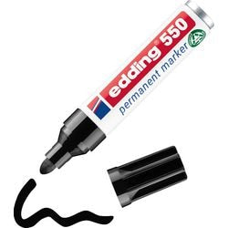 Permanentmarker edding 550 schwarz rund
