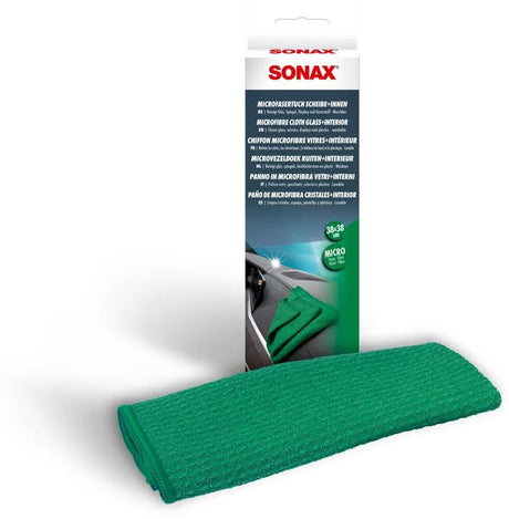 Sonax Mikrofasertuch Windschutzscheibe + Innen-Mikrofasertuch 38 x 38