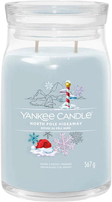 Yankee Candle – North Pole Hideaway Duftkerze im großen Glas – 90 Brennstunden – zwei Dochte