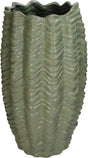 Hd collection vaas aardewerk groen 24x24x43cm