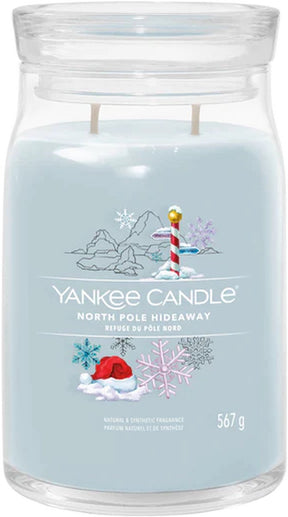 Yankee Candle – North Pole Hideaway Duftkerze im großen Glas – 90 Brennstunden – zwei Dochte