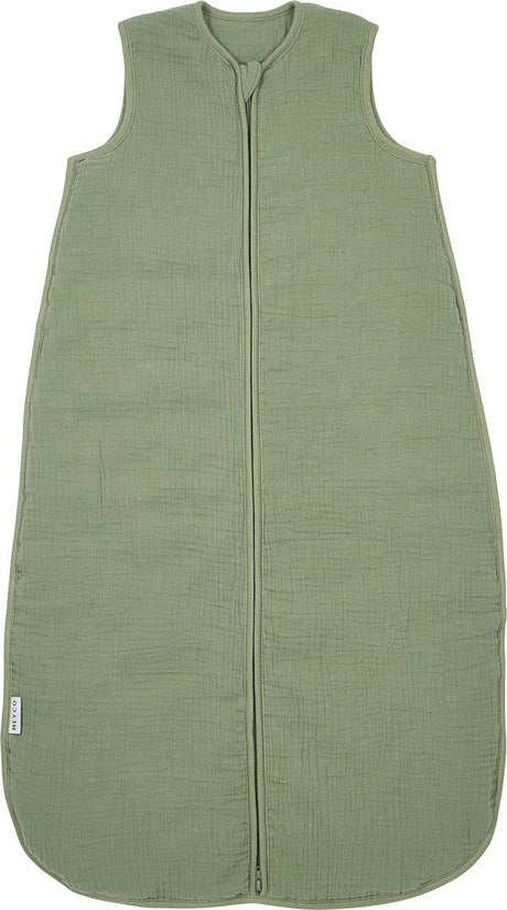 Meyco Baby Uni Babyschlafsack gefüttert – vorgewaschen hydrophil – Olivgrün – 90 cm – 2,0 Tog