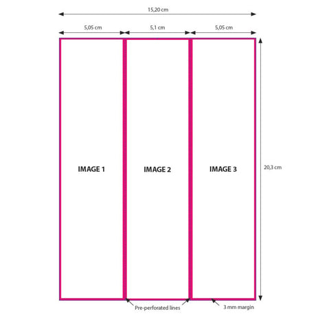 DNP -Papier 2 Roll � 200 St. 15x20 perforiert auf 5x20 und 10x20 cm für DS620