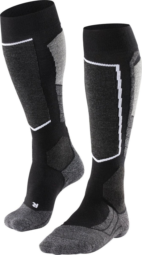 Falke sk2 warme Skisocken aus dickem Woll-Funktionsmaterial Damen Schwarz - Größe 35-36