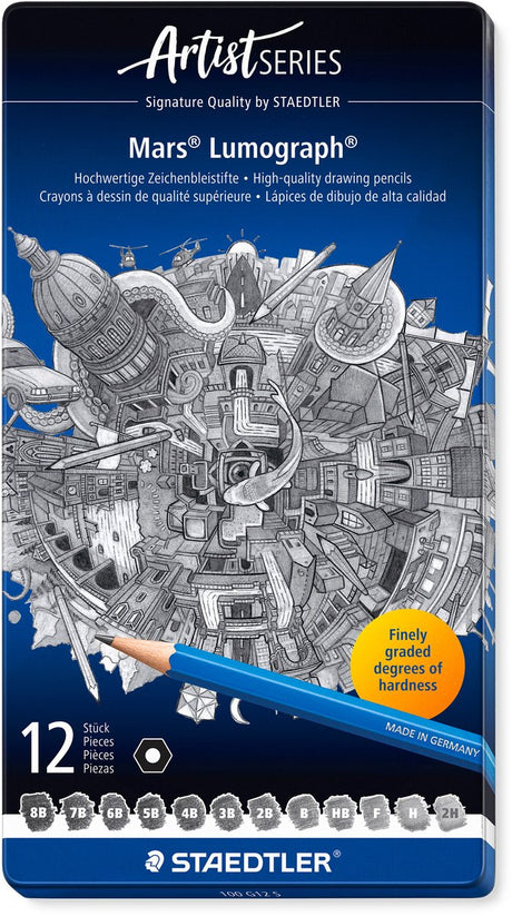 Staedtler - Künstlerserie - Mars Lumograph Bleistift - Set 12-tlg