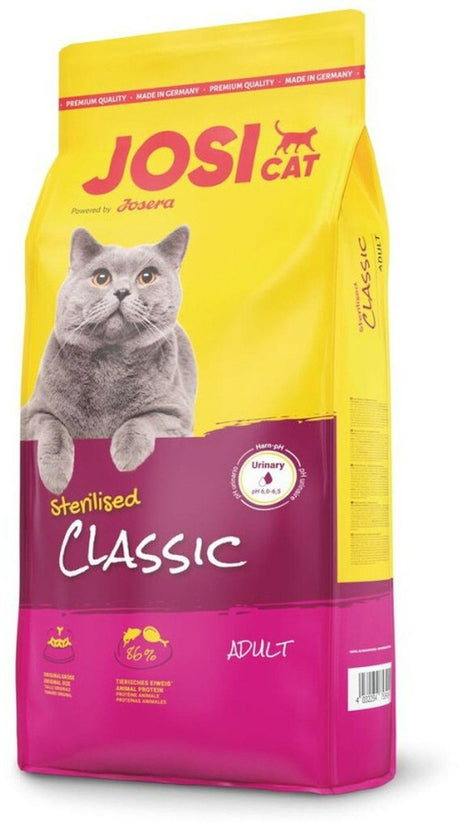 Josera Josicat sterilisierter Klassiker – Katzenfutter – 10 kg – hoher Proteingehalt – geringer Fettgehalt