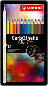 Stabilo Carbothello - Limettenpastell-Buntstift - Metallset 12-tlg.