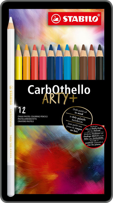 Stabilo Carbothello - Limettenpastell-Buntstift - Metallset 12-tlg.