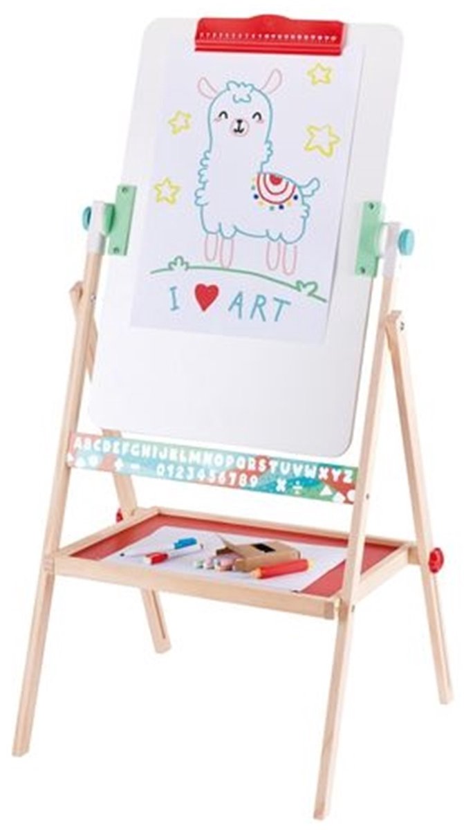 Hape flip flat ezel - creatieve schildersezel voor kinderen.