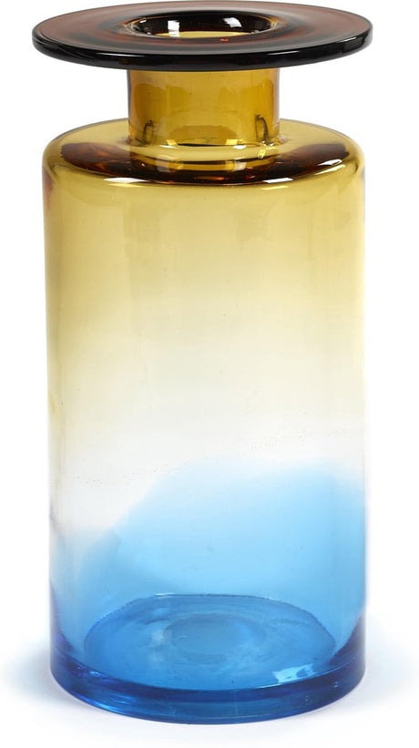Serax - Marie Michielssen Windfeuer - Vase l - blauer Bernstein - 18 ø - H 40 cm - 6,50 kg